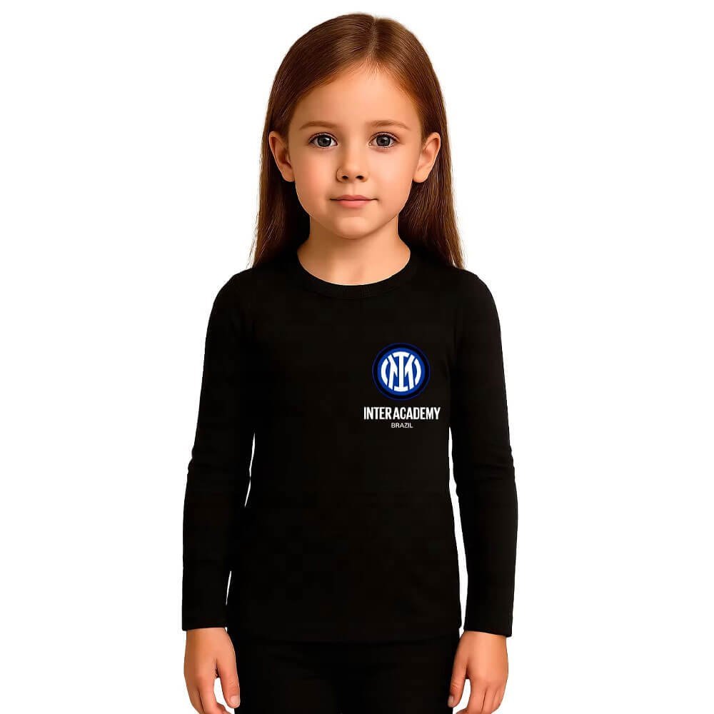 Inter Academy - Segunda Pele Infantil Preta