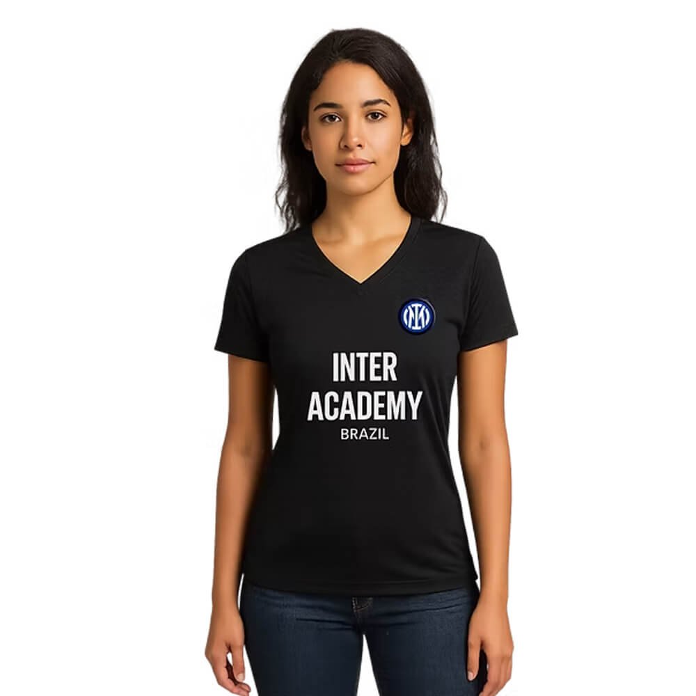 Inter Academy - Baby-look Passeio Preta