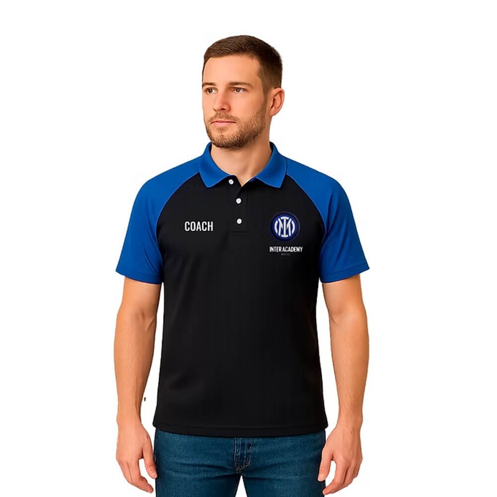 Inter Academy - Camisa Polo Professor Preta