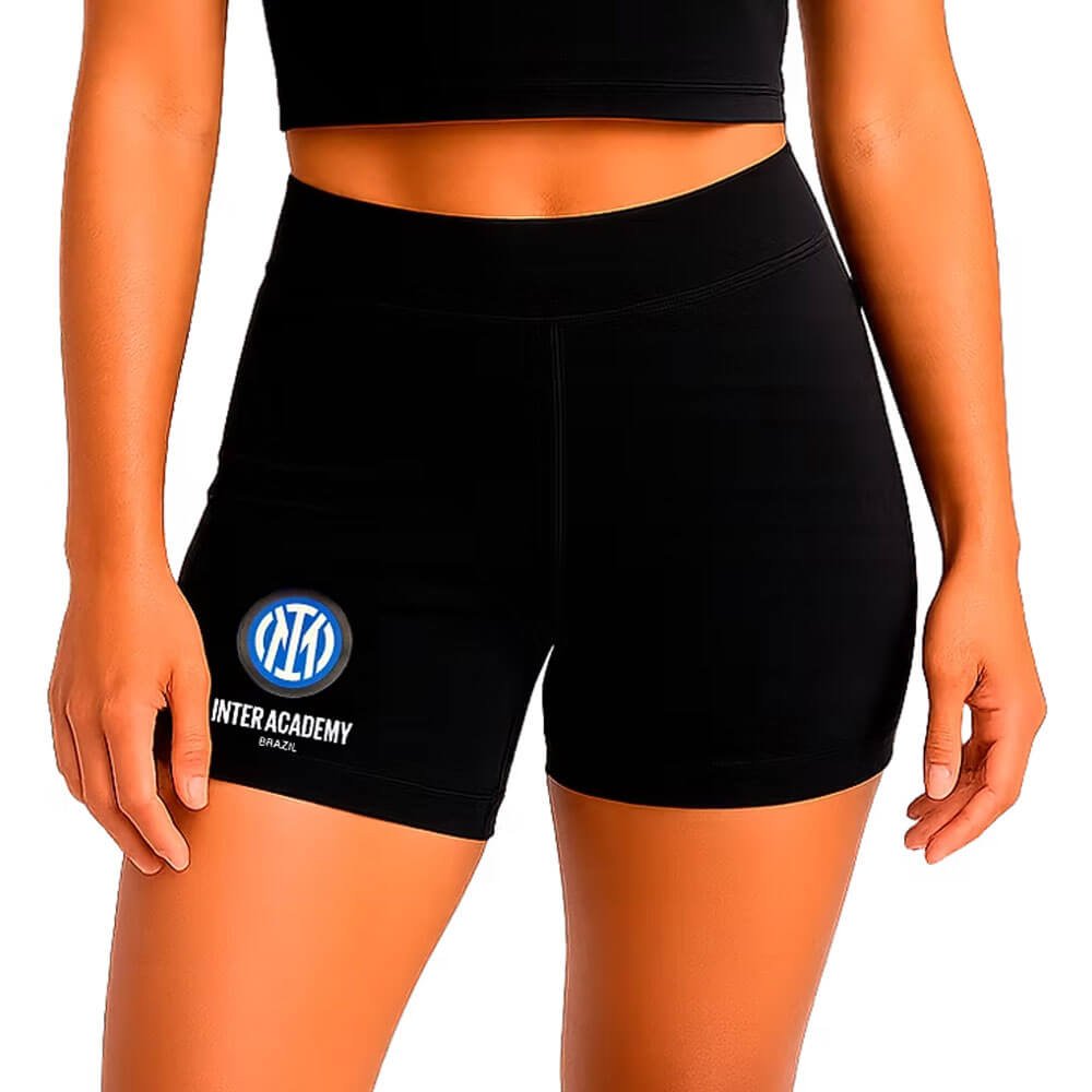 Shorts feminino em lycra preto