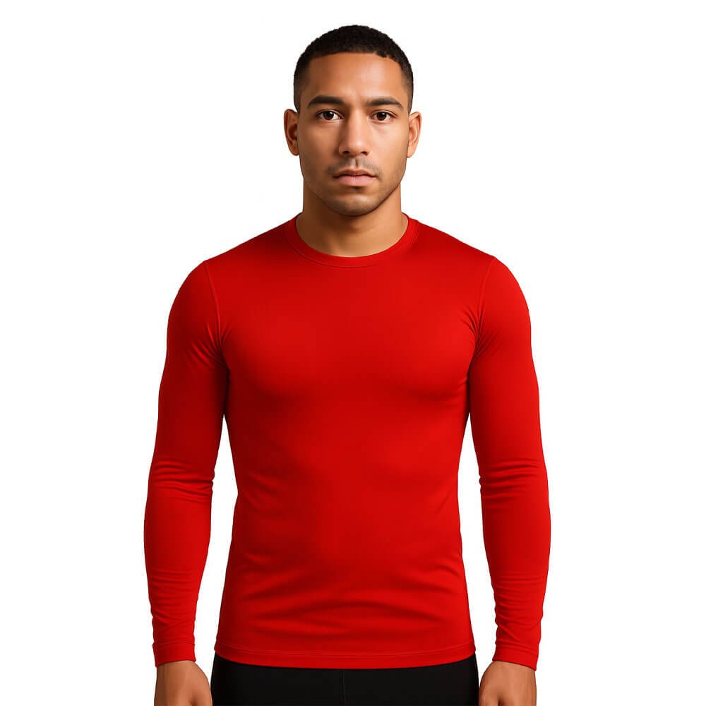 Segunda Pele Térmica Adulto Masculino Vermelho